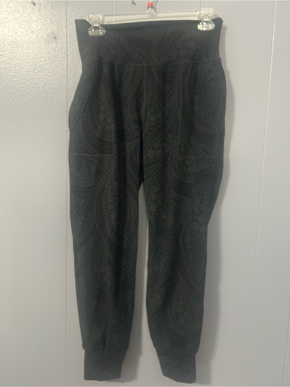 Athleta Black Paisley-Print Joggers